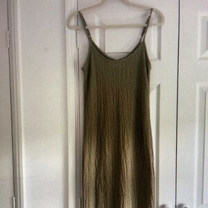 Olive Green Knit Dress